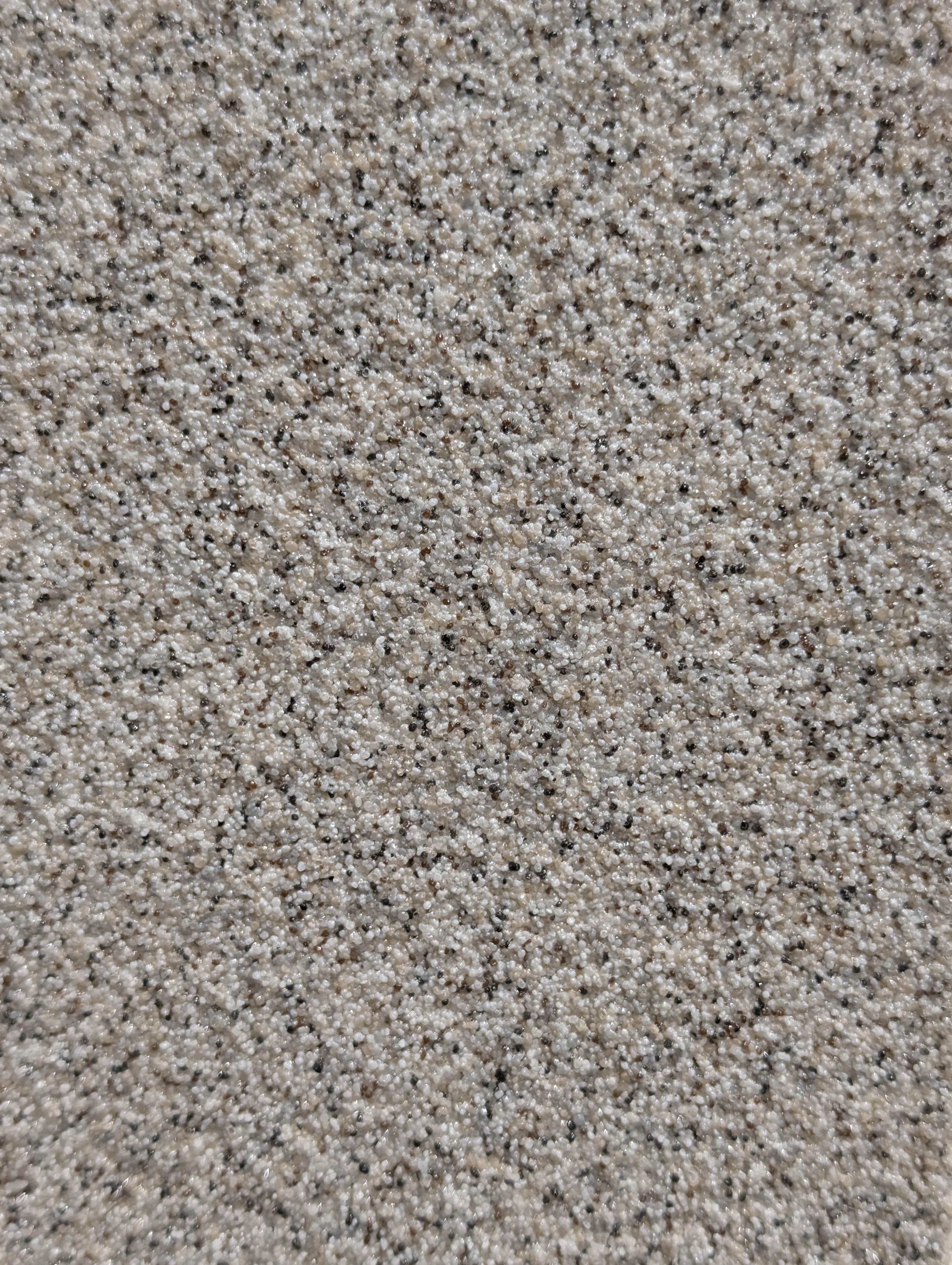 Quartz epoxy cream tan brown speckle