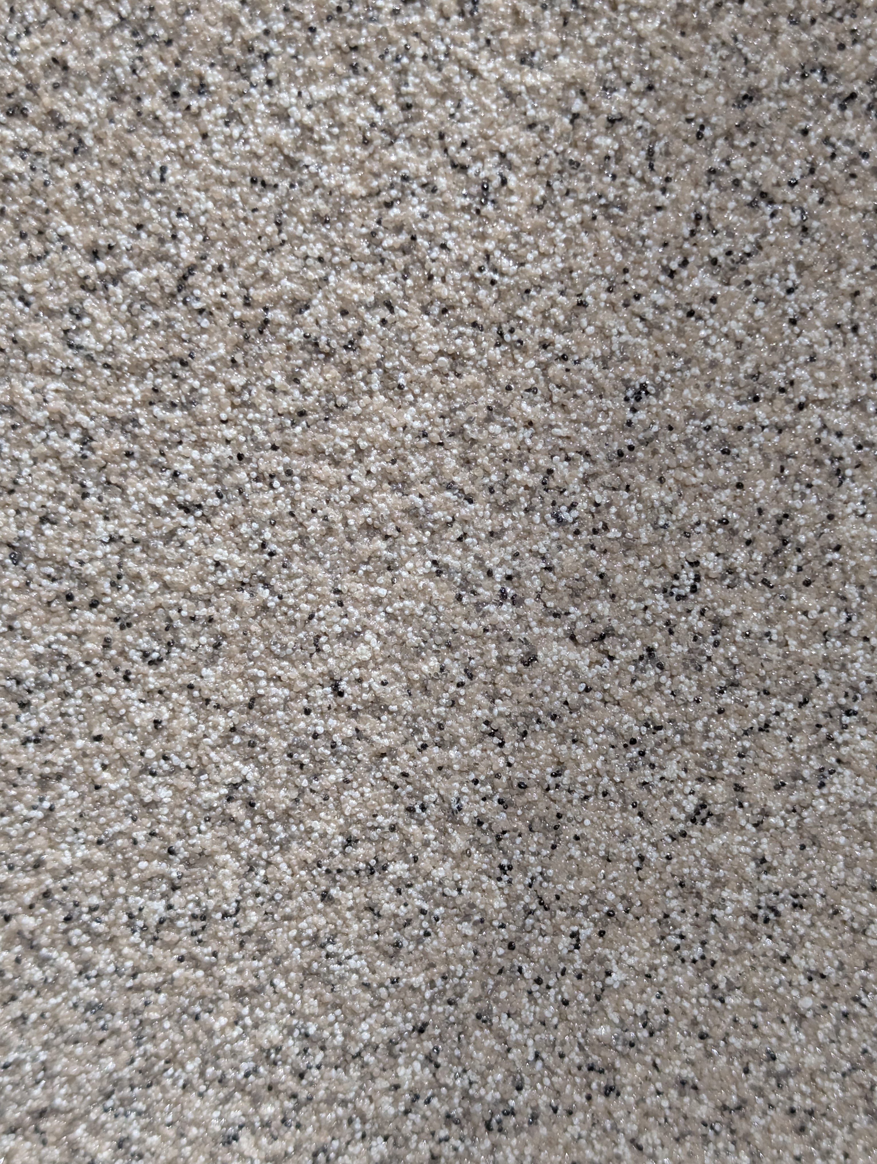 Quartz epoxy sand beige brown speckle