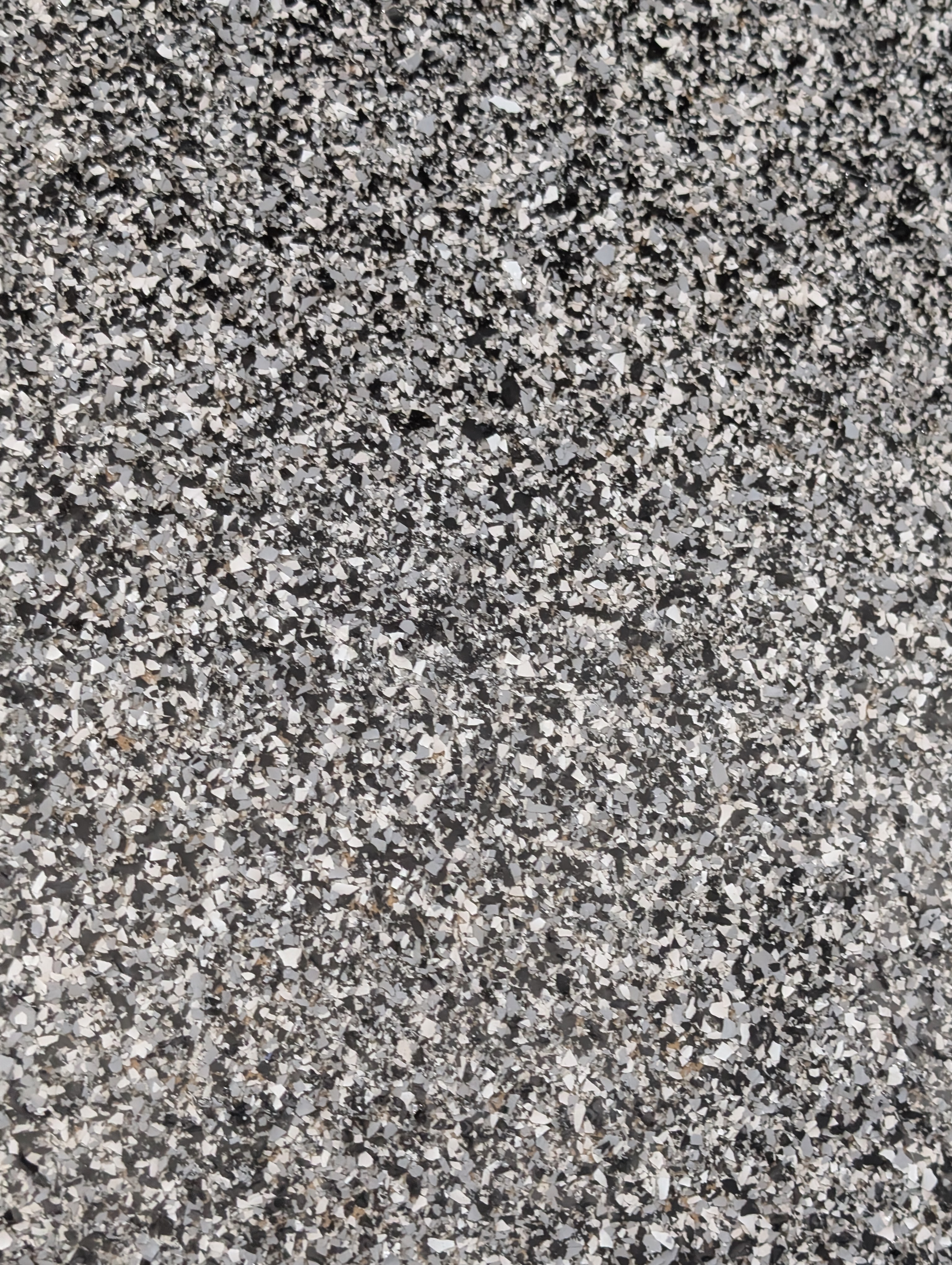 Vinyl flake epoxy dark grey silver